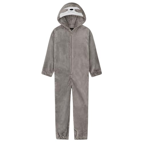 CityComfort Pijamas de un Pieza Niño y Niña 5-14 Años (7-8 años, Beige Oscuro)