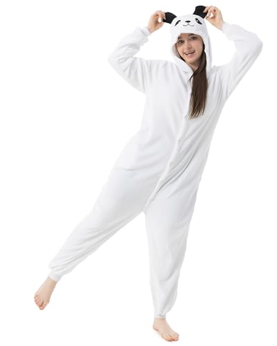 Katara- Pijamas Enteros Diferentes Animales y Tamaños, Adultos Unisex, Color Oso Polar Blanco, Talla 165-175cm (1744)