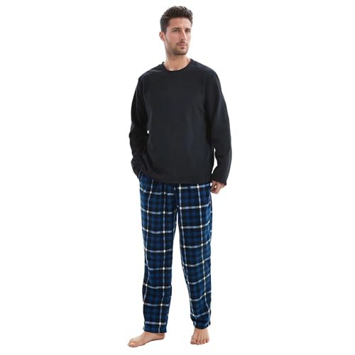 Polar pijama hombre azul marino, Juego de Pijama para Hombre