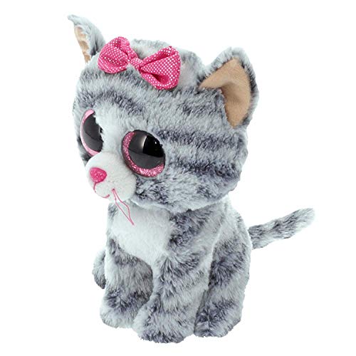 TY - Beanie Boos Kiki, peluche gatita, 15 cm, color gris (United Labels Ibérica 37190TY) , color/modelo surtido