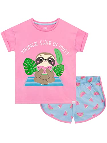 Harry Bear Corto Pijamas para Niñas Pereza Rosa 9-10 Años