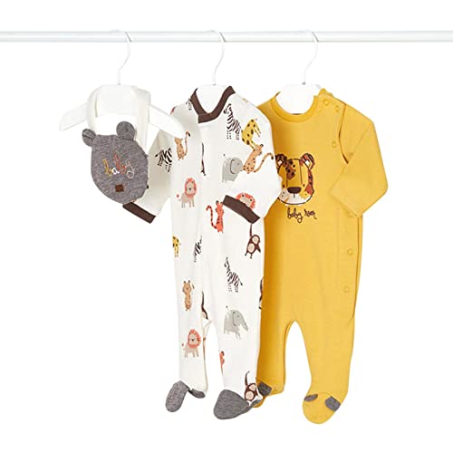 Mayoral Pijama Bebe - Pelele Bebe niño – Pijama Bebe Recien Nacido- para Dormir - Pijamas con pies- Pack de Dos - para Bebe niño de 0 Meses a 18 Meses – algodón