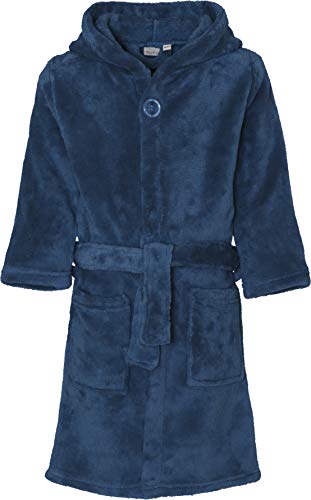 Playshoes Fleece-Bademantel Traje de baño, Azul (Marine 11), 110-116 Unisex niños