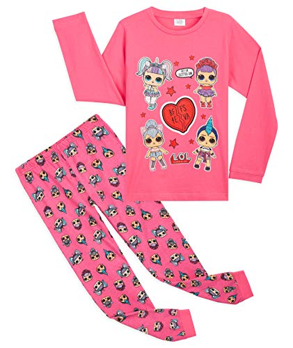 L.O.L. Surprise! Pijama Niña, Conjunto 2 Piezas Pijama Niña Invierno Largo de Las Muñecas LOL, Ropa Niña 100% Algodon, Regalos para Niñas Edad 4-10 Años (9-10 Años)