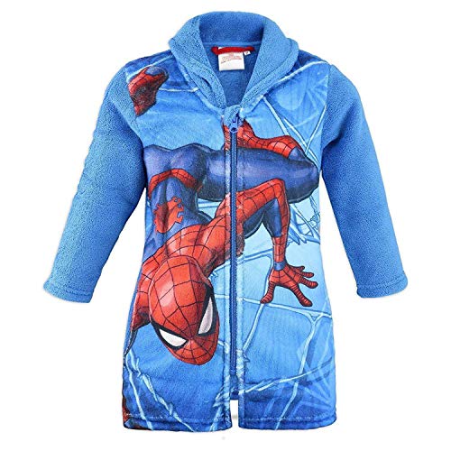 Marvel HS2055 Spiderman - Albornoz para niño (Forro Polar) Azul Azul 8 años